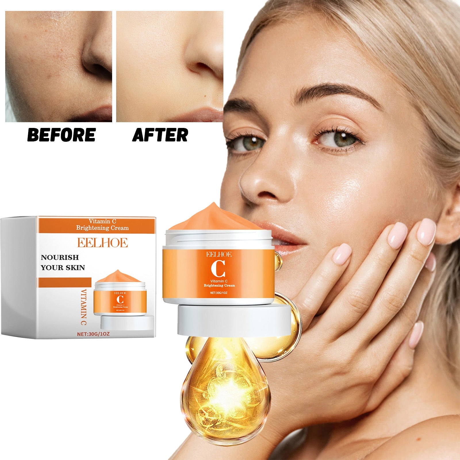 EELHOE Vitamin C for Acne Nourishing And Brightening Cream EELHOE COSMETICS