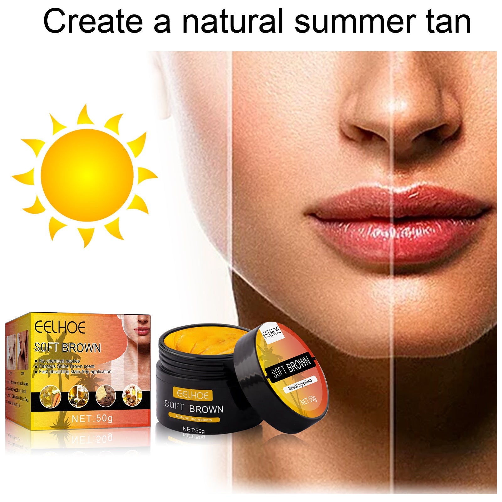 EELHOE Wheat Complexion Body Tanning Moisturizing EELHOE COSMETICS