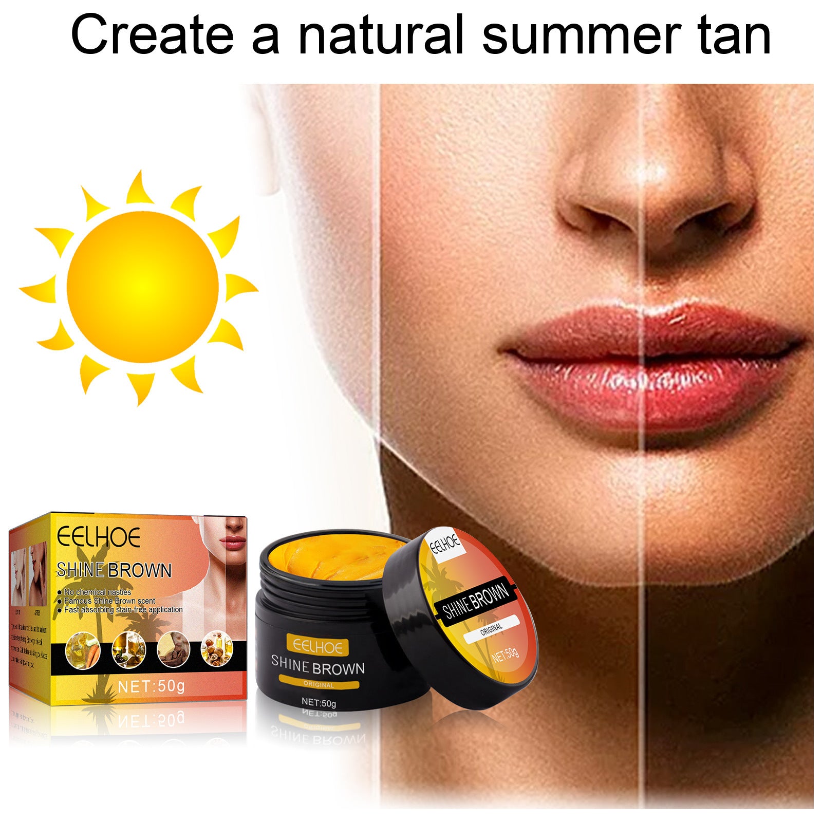 EELHOE Wheat Complexion Body Tanning Moisturizing EELHOE COSMETICS