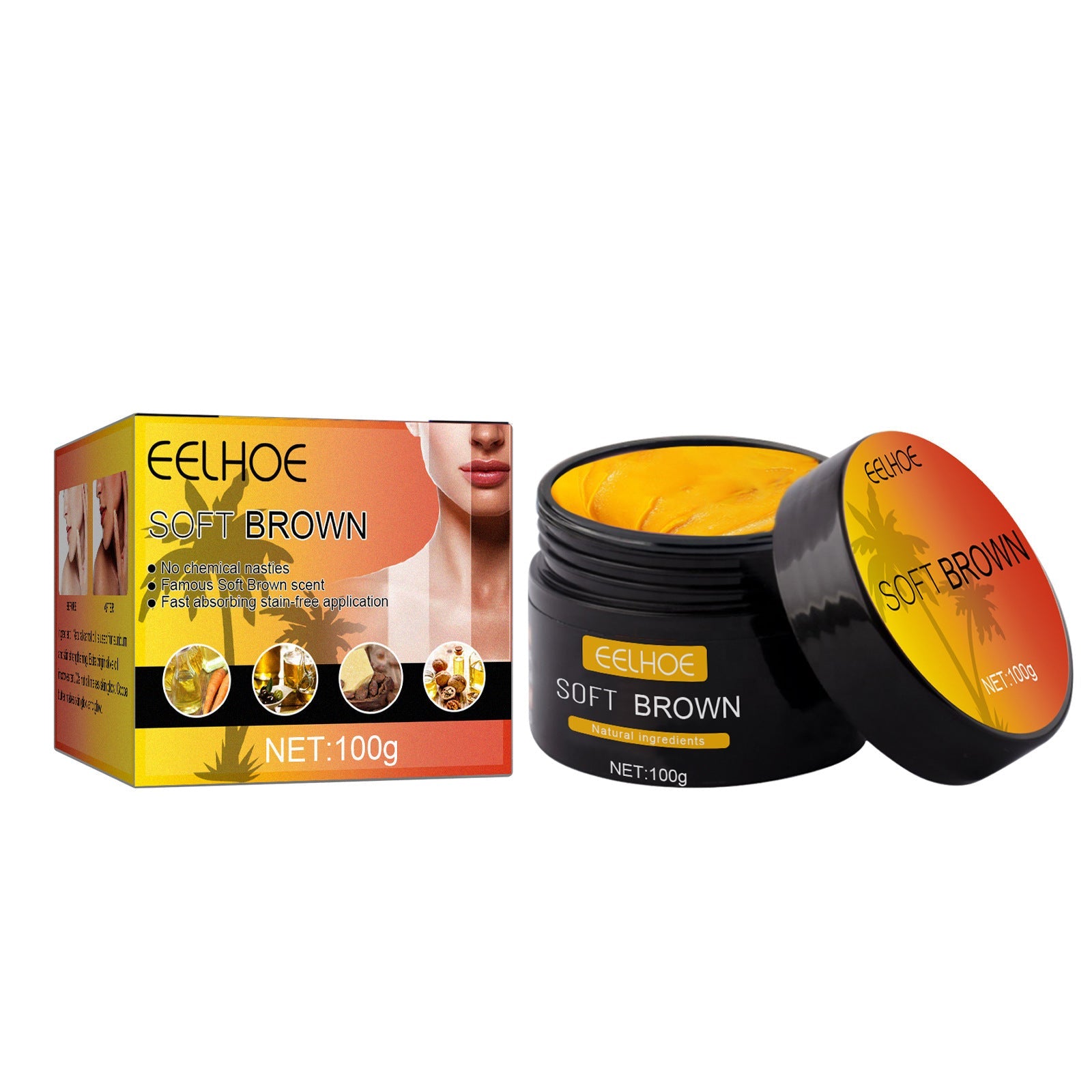 EELHOE Wheat Complexion Body Tanning Moisturizing Tanning cream 100g EELHOE COSMETICS