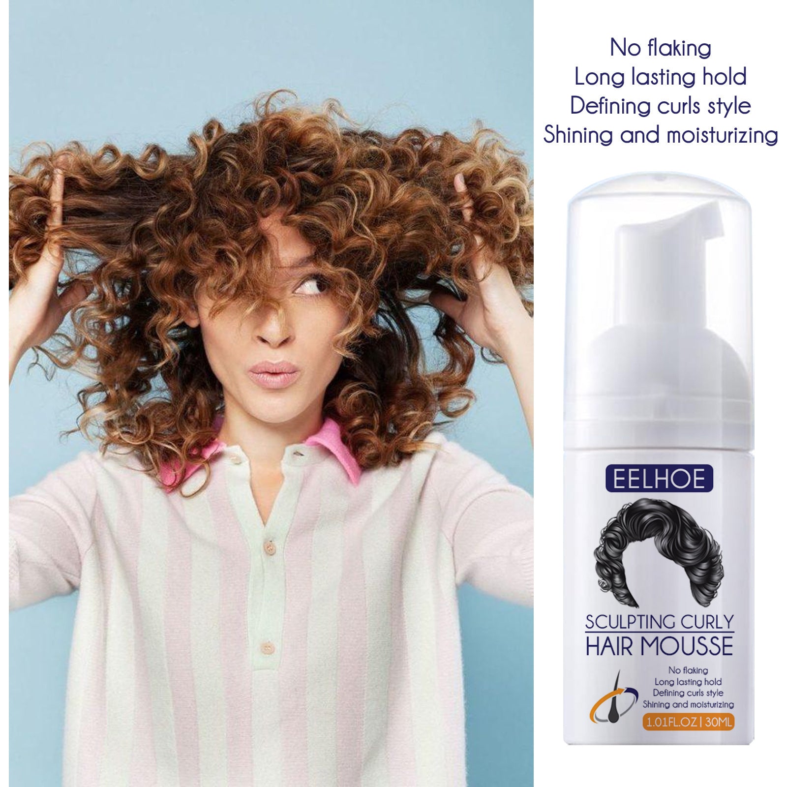 Eelhoe Anti-frizz Curly Hair Plump Hair Spray EELHOE COSMETICS