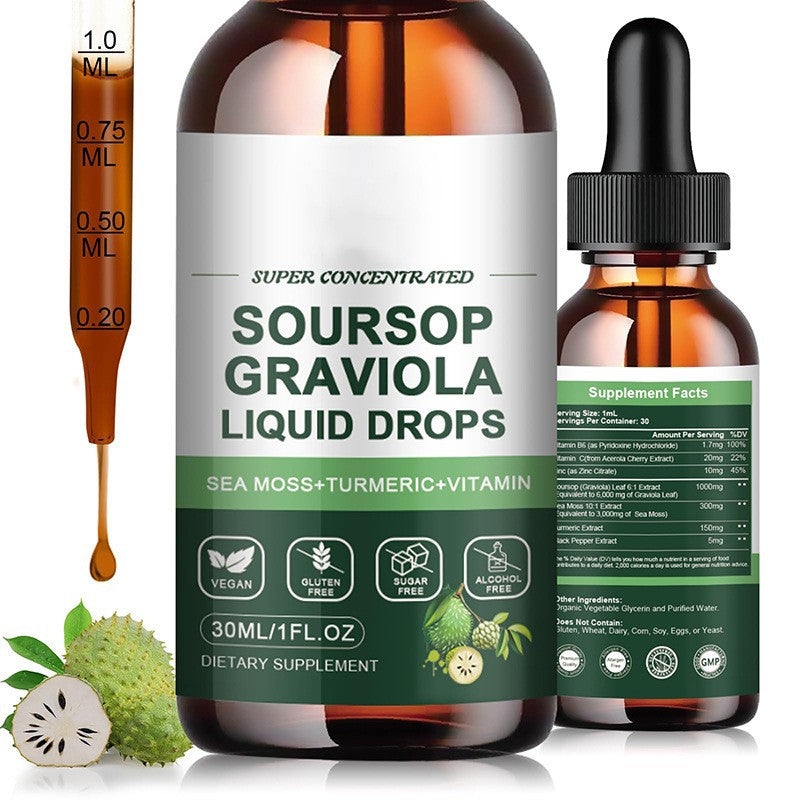 Soursop (Annona Leaf) Graviola Drops – 30ml & 60ml EELHOE COSMETICS