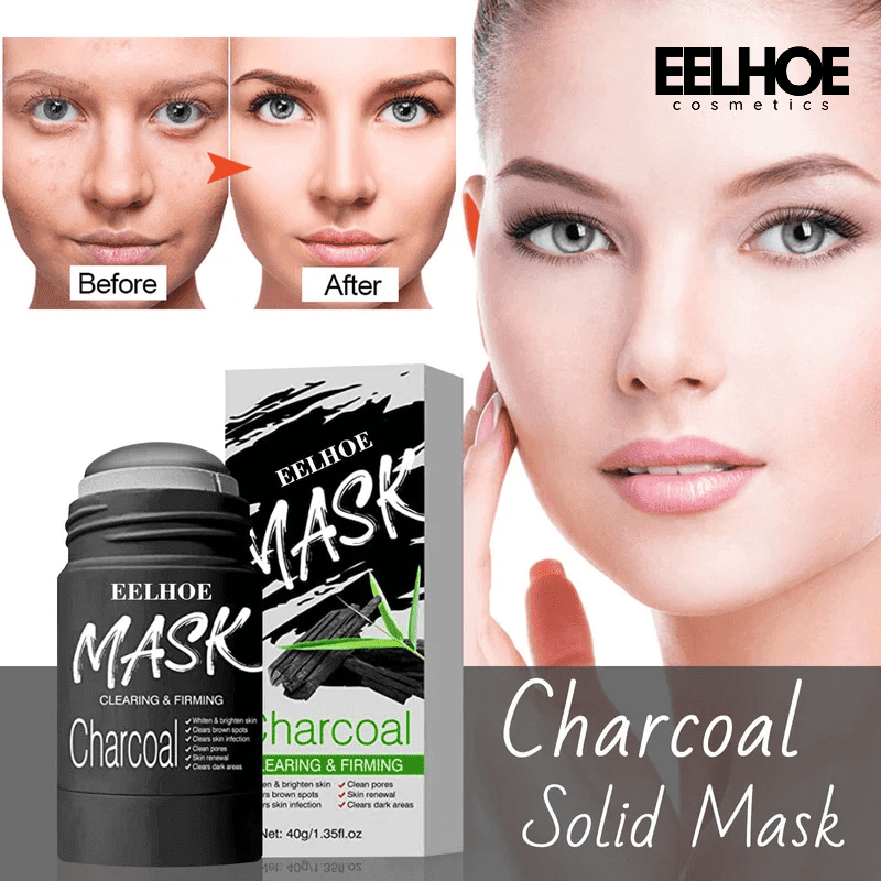 EELHOE Facial Mask Stick Cleansing Bamboo Charcoal & Vitamin K Pigmentation Corrector Anti Blackheads shrink pores