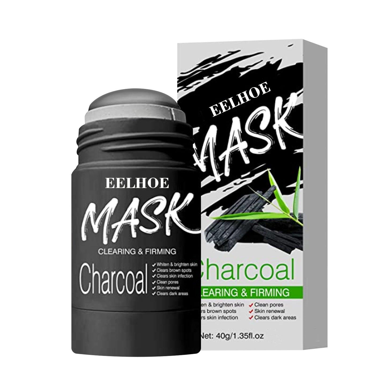 EELHOE Facial Mask Stick Cleansing Bamboo Charcoal & Vitamin K Pigmentation Corrector Anti Blackheads shrink pores Bamboo charcoal solid mask
