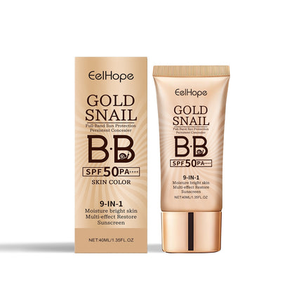 EELHOE Golden Snail Sunscreen BB Cream 3-in-1 Skincare + Sunscreen + Makeup Skin colour EELHOE COSMETICS