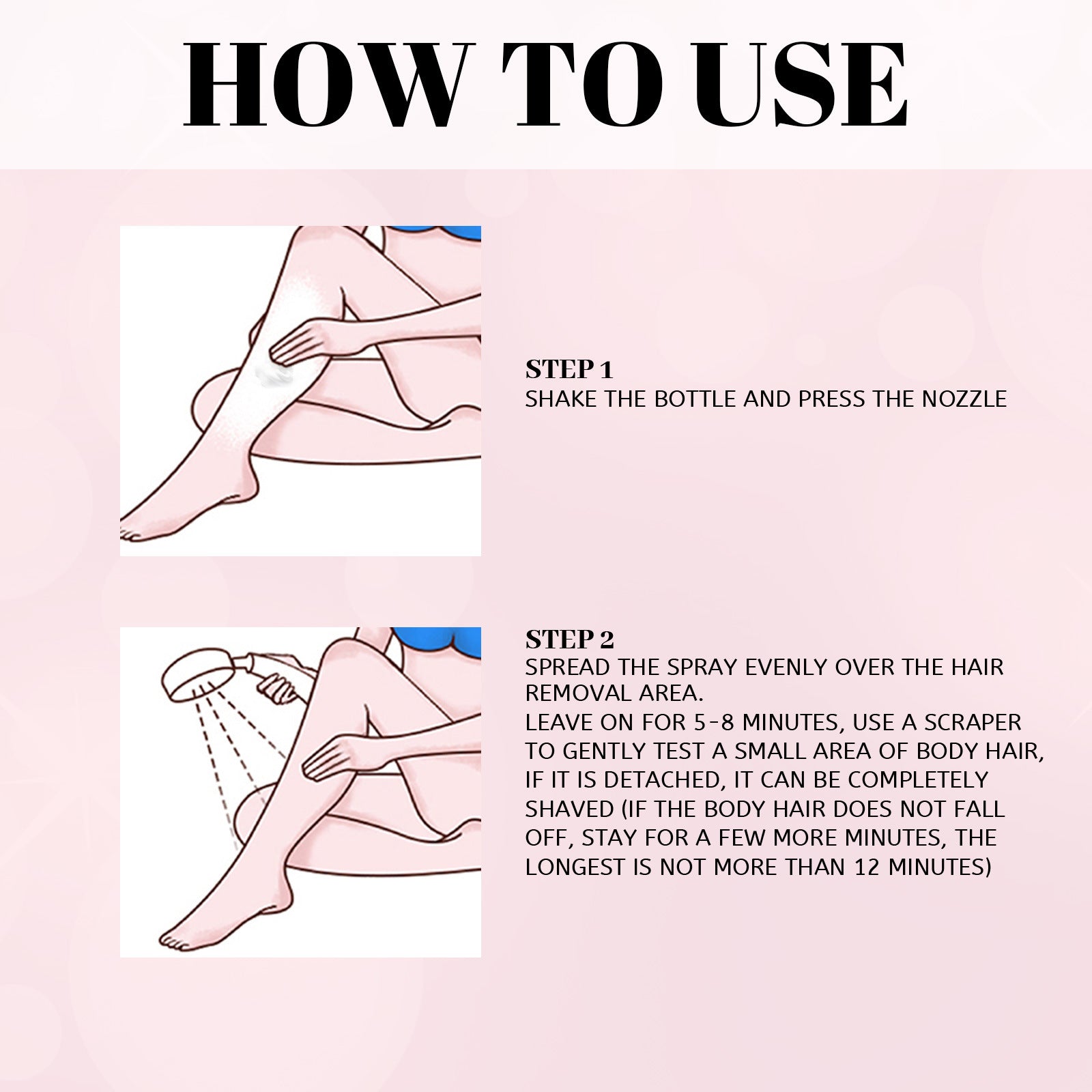 EELHOE Honey Spray depilation Hair Removal Spray Removes All Over The Body EELHOE COSMETICS