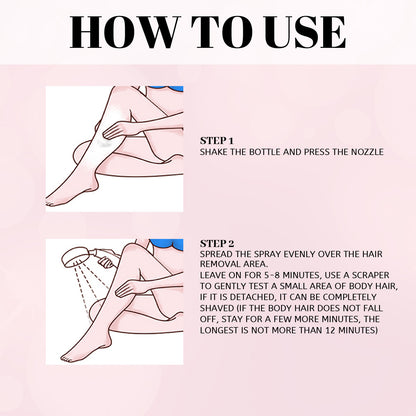 EELHOE Honey Spray depilation Hair Removal Spray Removes All Over The Body EELHOE COSMETICS