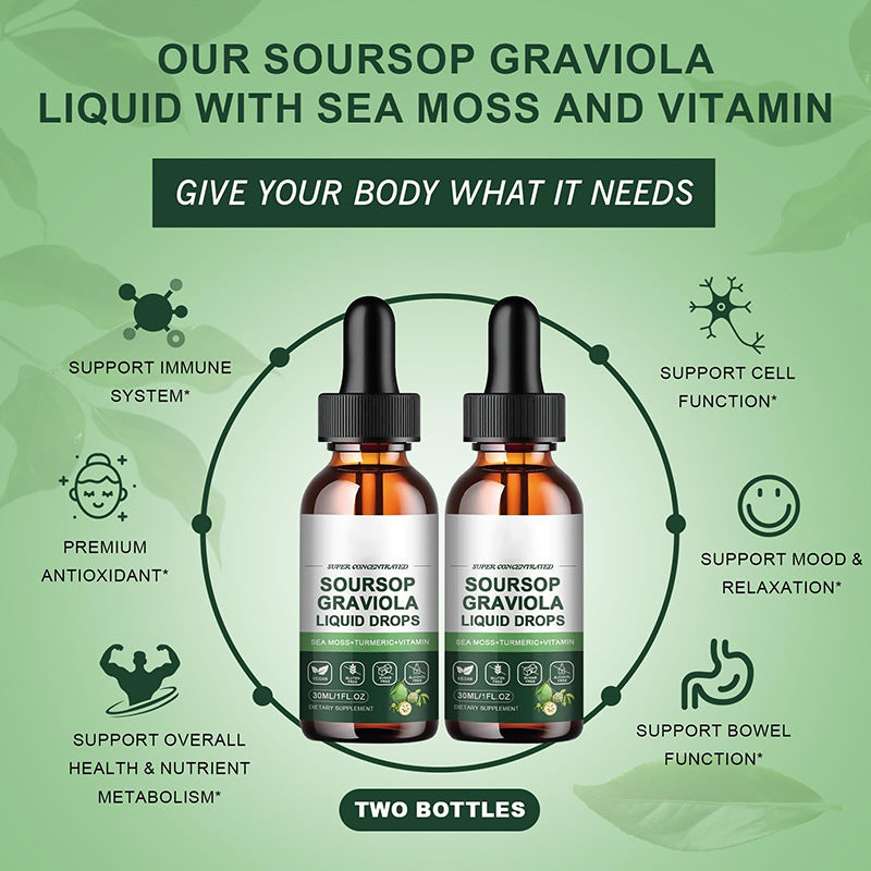Soursop (Annona Leaf) Graviola Drops – 30ml & 60ml EELHOE COSMETICS