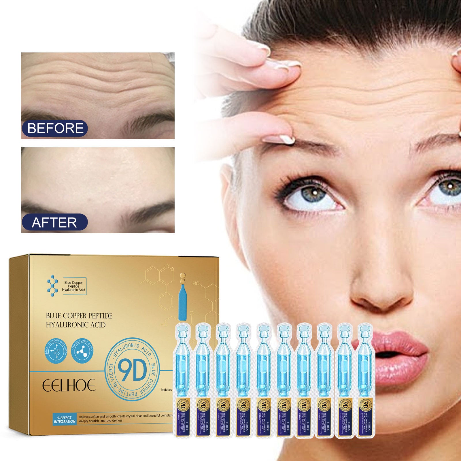 EELHOE Blue Copper Peptide Hyaluronic Acid Moisturizing Anti-Wrinkle Cream – Hydration & Anti-Aging EELHOE COSMETICS