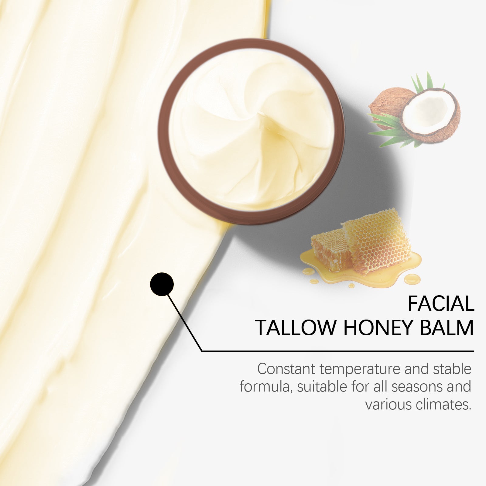 EELHOE Tallow Honey Skin Moisturizing Cream – Deep Hydration & Natural Nourishment EELHOE COSMETICS