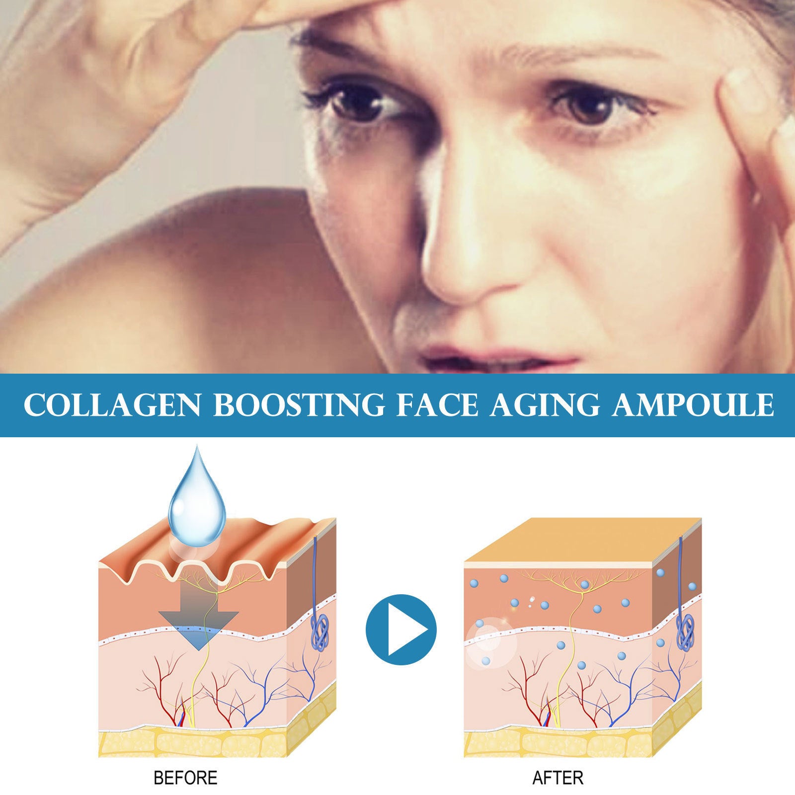 Anti-Aging Collagen Ampoule Nourishing And Firming Skin Fading Wrinkle