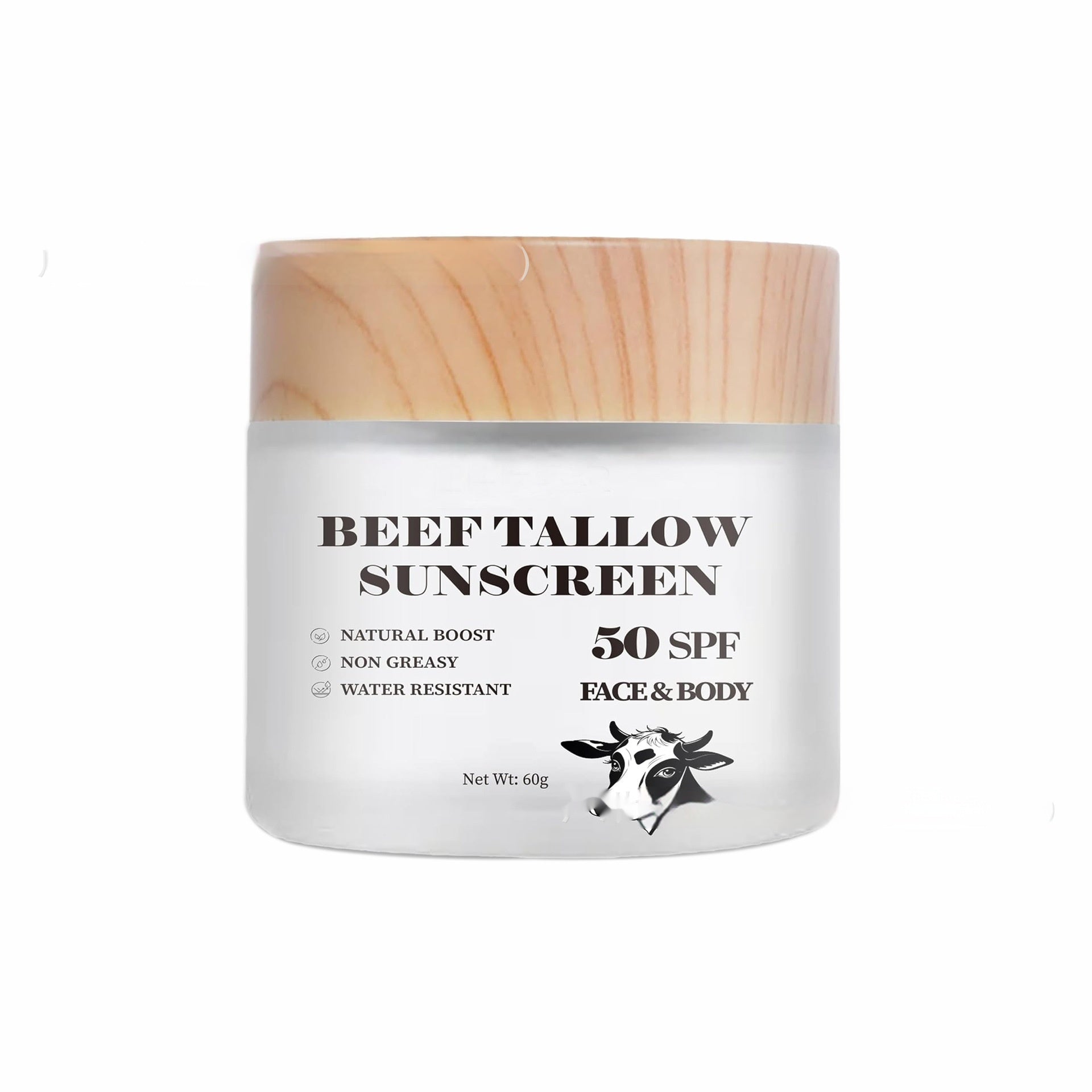 EELHOE Beef Tallow Sunscreen SPF 50 – Waterproof, Protective & Nourishing Cream 60g EELHOE COSMETICS