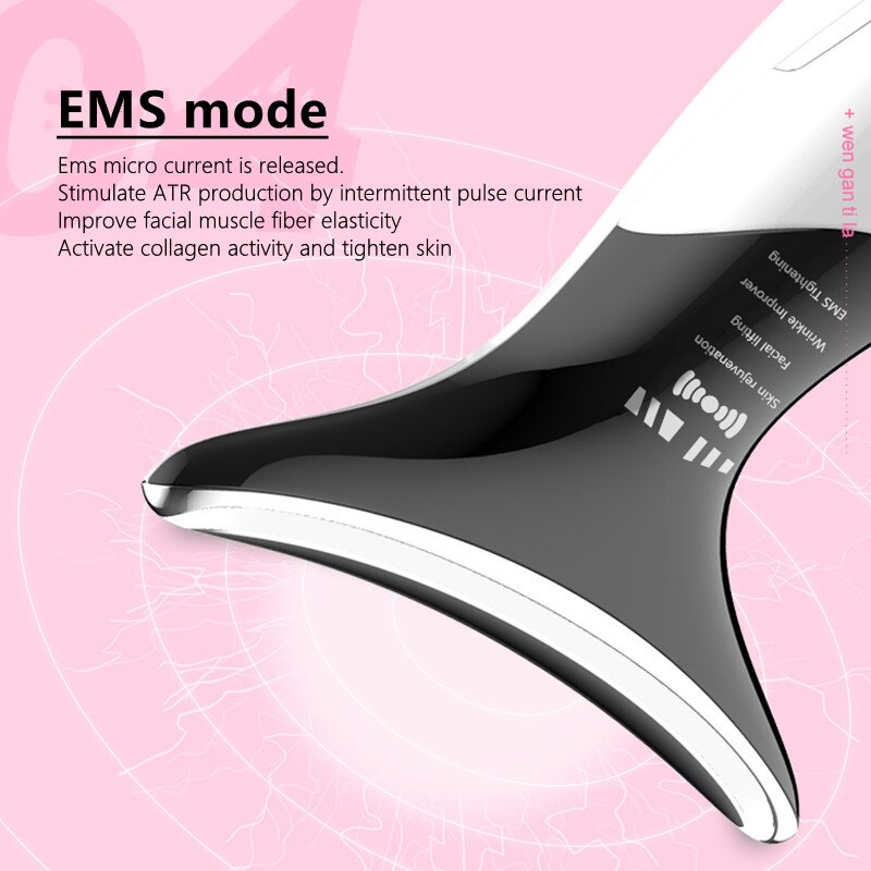 EELHOE Neck Massager – Ultrasonic Color Light Skin Rejuvenation Device EELHOE COSMETICS