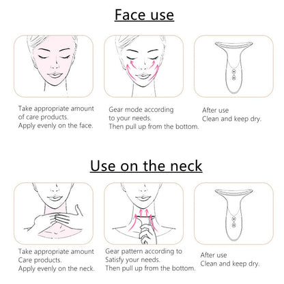 EELHOE Neck Massager – Ultrasonic Color Light Skin Rejuvenation Device EELHOE COSMETICS