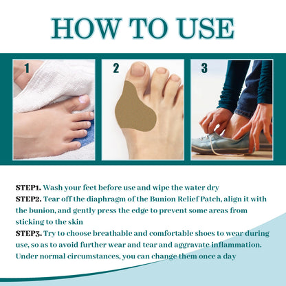 EELHOE Bunion Patch Relieve Foot Toe Swelling Pain Patch EELHOE COSMETICS