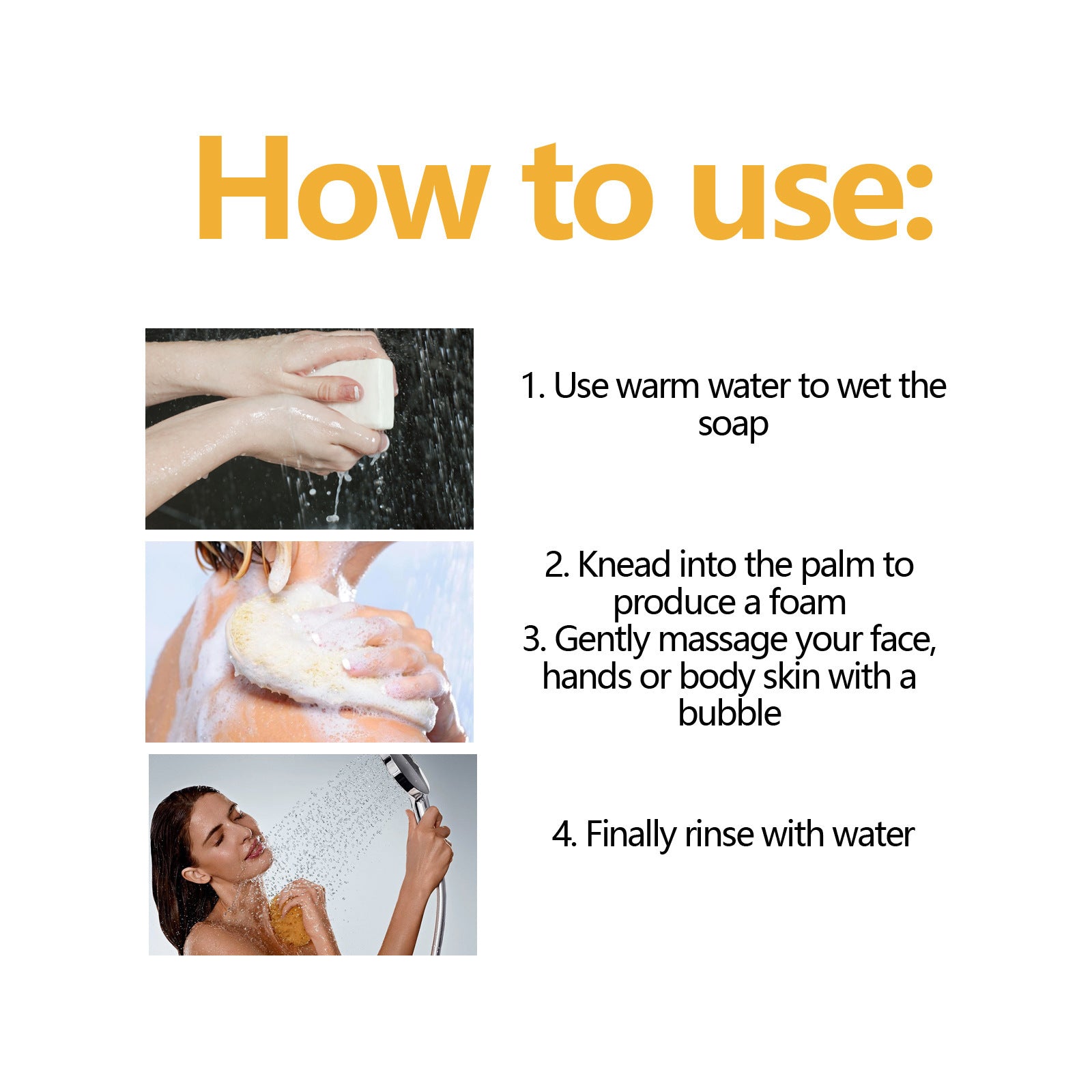 EELHOE Lemon turmeric kojic acid soap Gently Clean Facial Fading Spots Brighten Skin Color Hydrating Moisturizing EELHOE COSMETICS