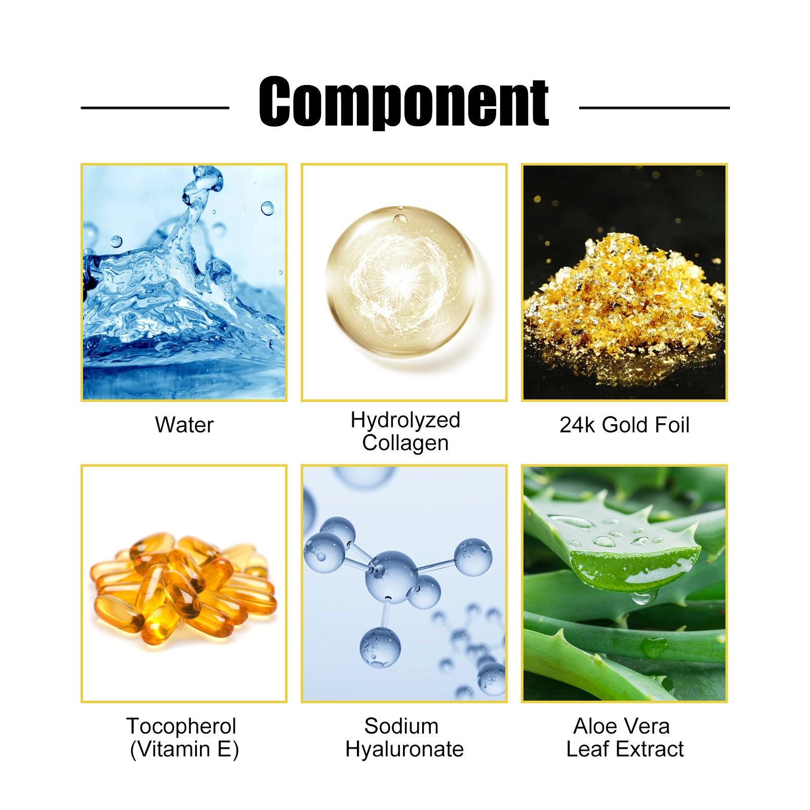 EELHOE 24k Gold & Collagen Eye Mask – Skin-Smoothing & Firming EELHOE COSMETICS