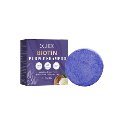 Eelhoe Biotin Purple Shampoo Soap – Scalp Cleansing & Hair Repair for Vibrant, Healthy Hair EELHOE COSMETICS