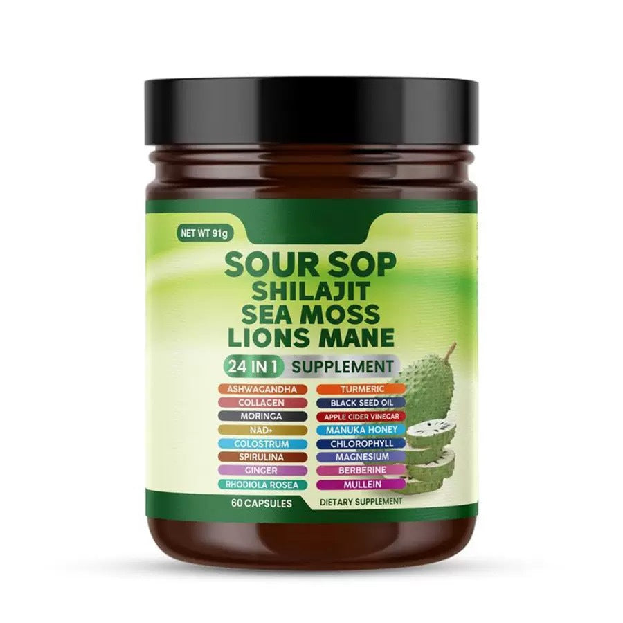 24-in-1 Superfood & Wellness Supplement Capsules – 60 Pieces 60 Tablets EELHOE COSMETICS