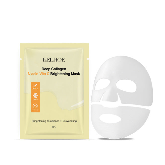 EELHOE Three Collagen Moisturizing Facial Mask 1pc Yellow