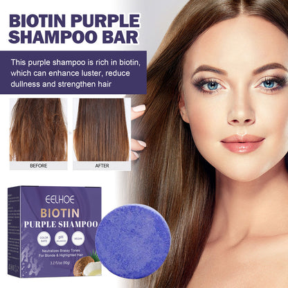 Eelhoe Biotin Purple Shampoo Soap – Scalp Cleansing & Hair Repair for Vibrant, Healthy Hair EELHOE COSMETICS