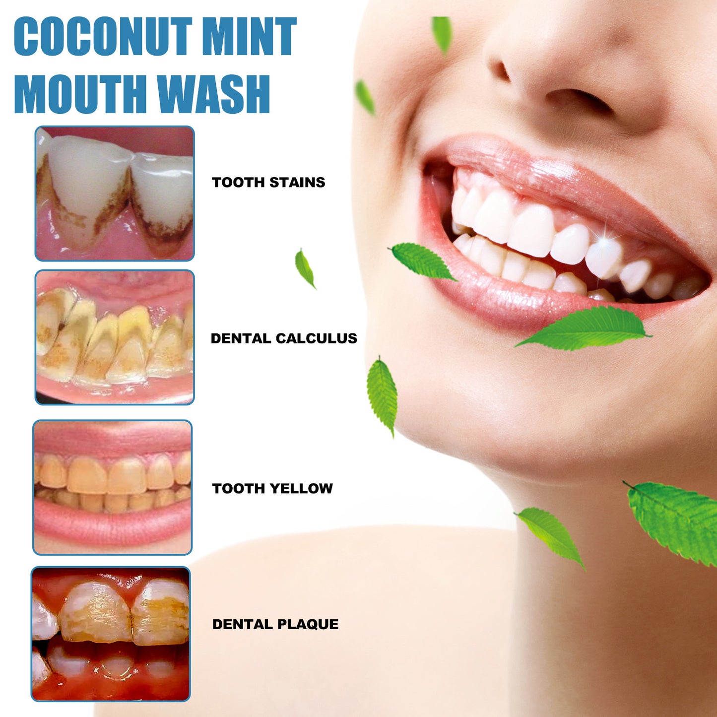 EELHOE Coconut Mint Mouthwash – Teeth Whitening & Fresh Breath EELHOE COSMETICS