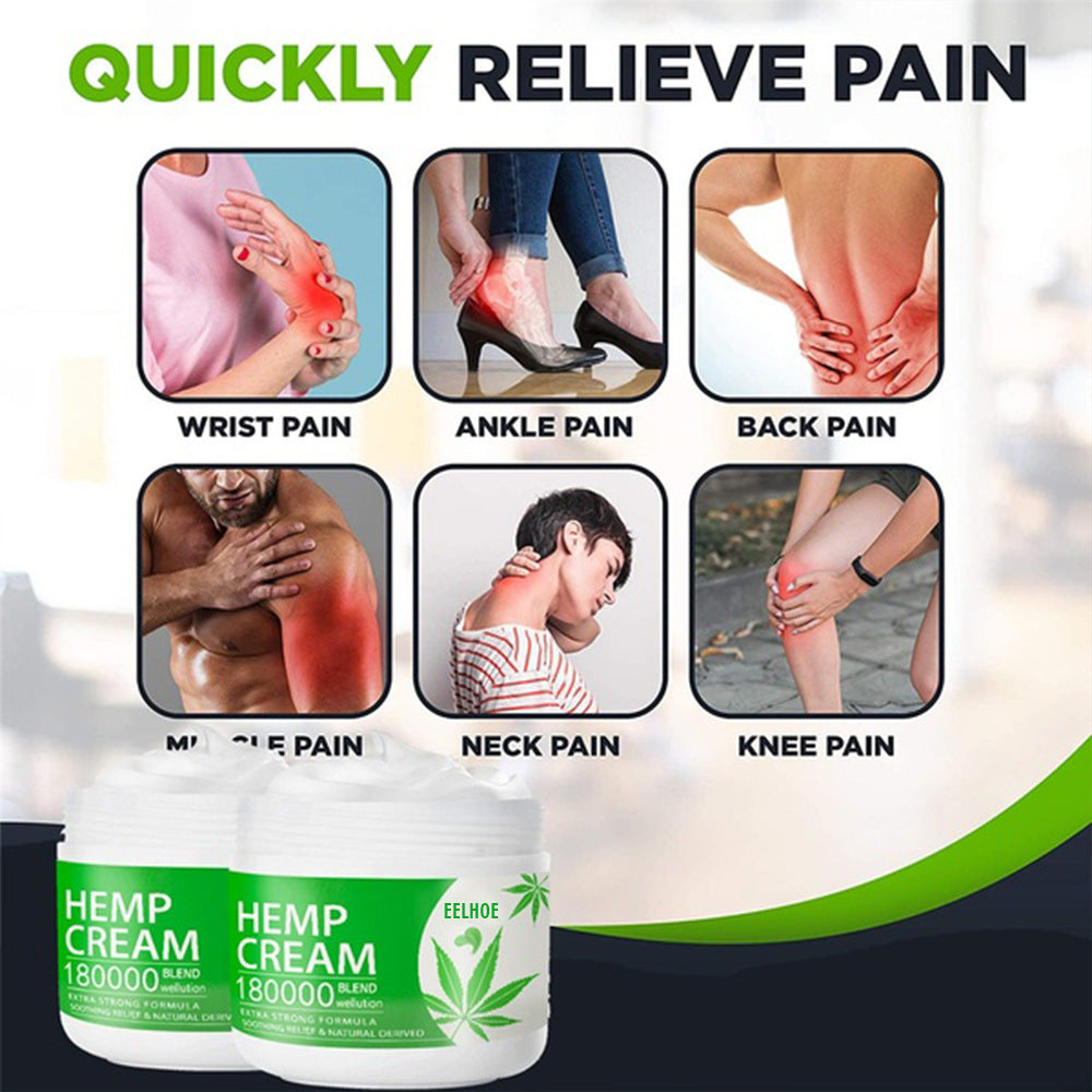 Adults Use Hemp Leaf Cream To Relieve Shoulder, Waist And Knee Soreness EELHOE COSMETICS