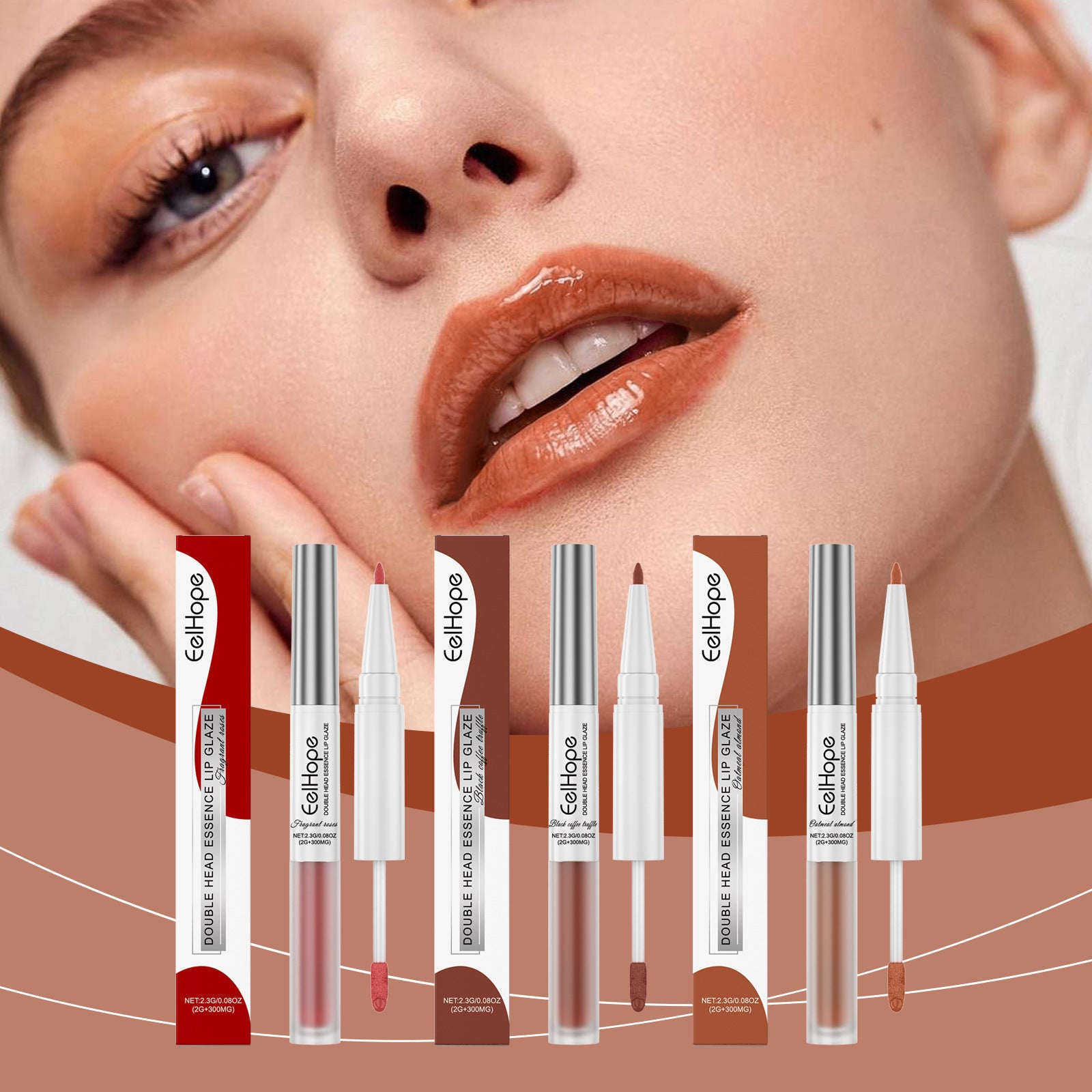 EELHOE Double-headed Lip Liner & Lip Lacquer Pen
