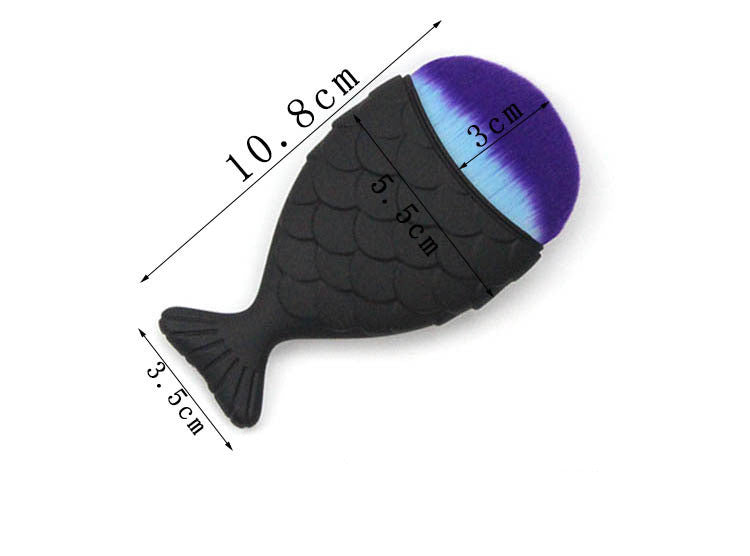 Mermaid Foundation Makeup Brush Color Fishtail Plating EELHOE COSMETICS