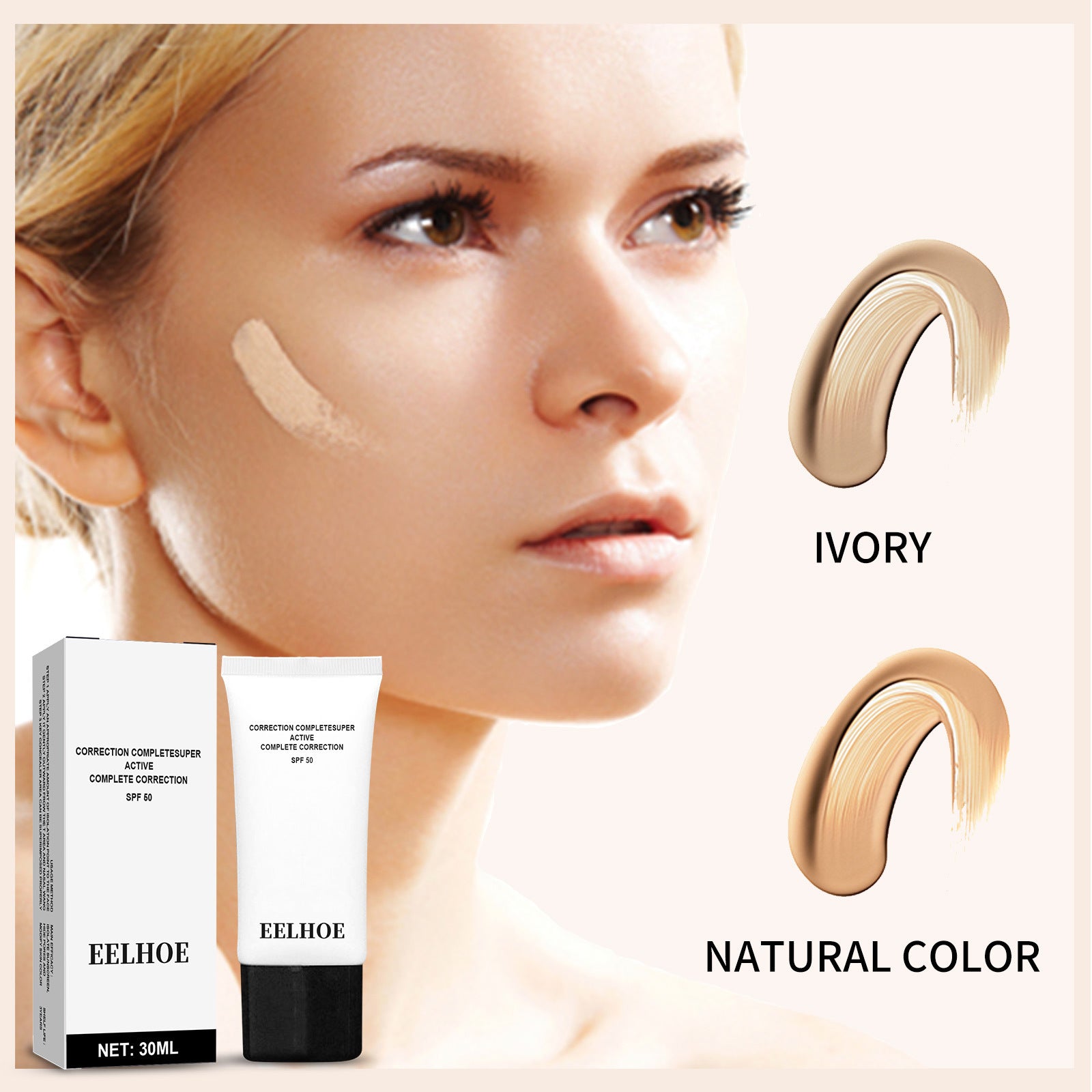 EELHOE Moisturizing Skin Before Makeup Foundation – Waterproof, Long-Lasting Hydration for a Flawless Base Natural Color