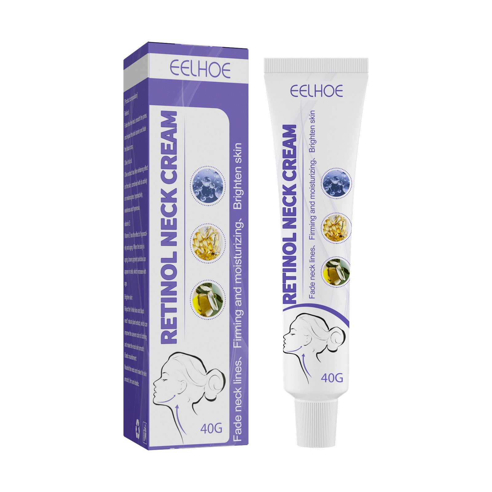 EELHOE Retinol Neck Lines Cream Nourishing And Firming Neck Skin Reshaping 