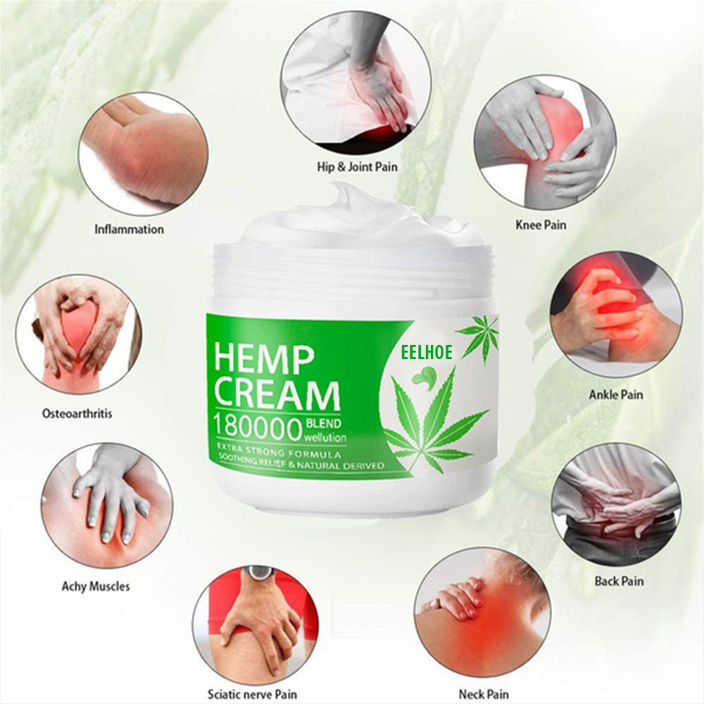 Adults Use Hemp Leaf Cream To Relieve Shoulder, Waist And Knee Soreness EELHOE COSMETICS