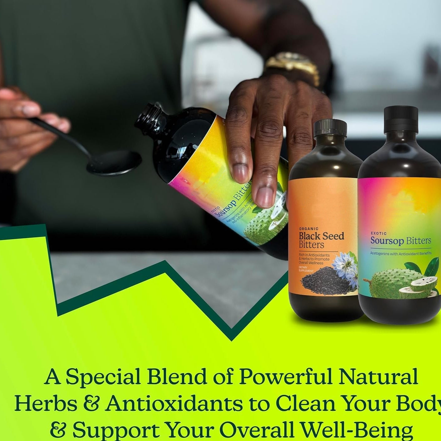 Soursop Bitters (Annona) & Black Seed Bitters Supplement – 473ml EELHOE COSMETICS