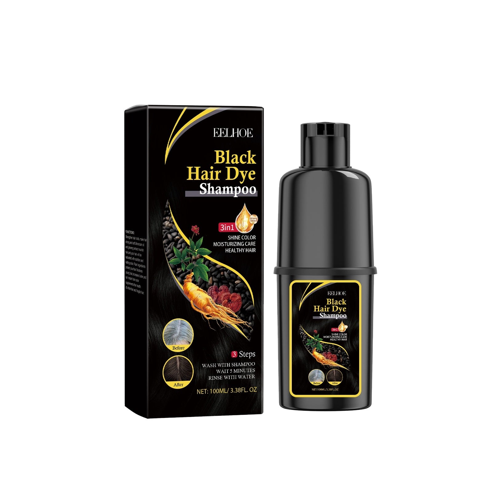 Eelhoe Hair Dye Shampoo Black