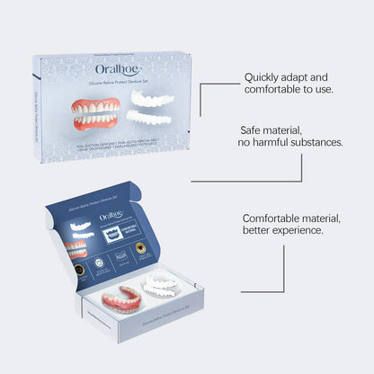 EELHOE Silicone Denture Kit – Instant Smile Enhancement & Perfect Fit