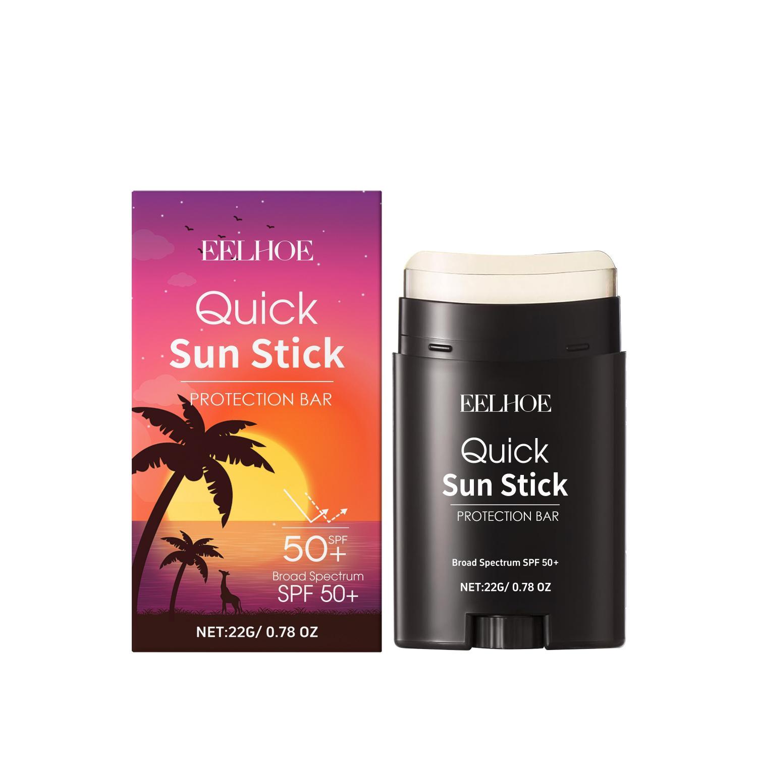 EELHOE Quick Sunscreen Stick Protection Bar – Mineral SPF with Aloe, Centella & Green Tea