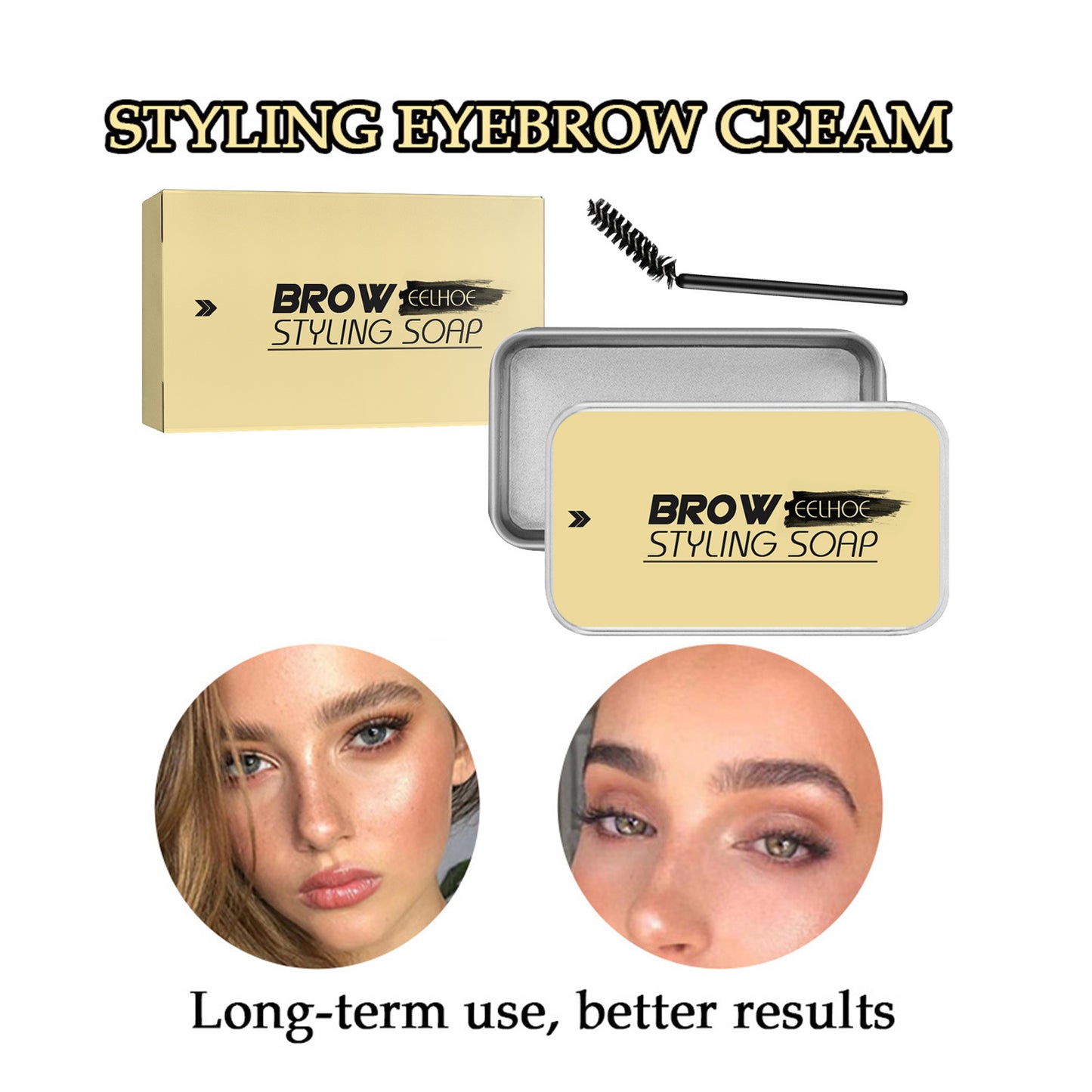 EELHOE Eyebrow styling cream + eyebrow brush EELHOE COSMETICS