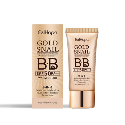 EELHOE Golden Snail Sunscreen BB Cream 3-in-1 Skincare + Sunscreen + Makeup EELHOE COSMETICS
