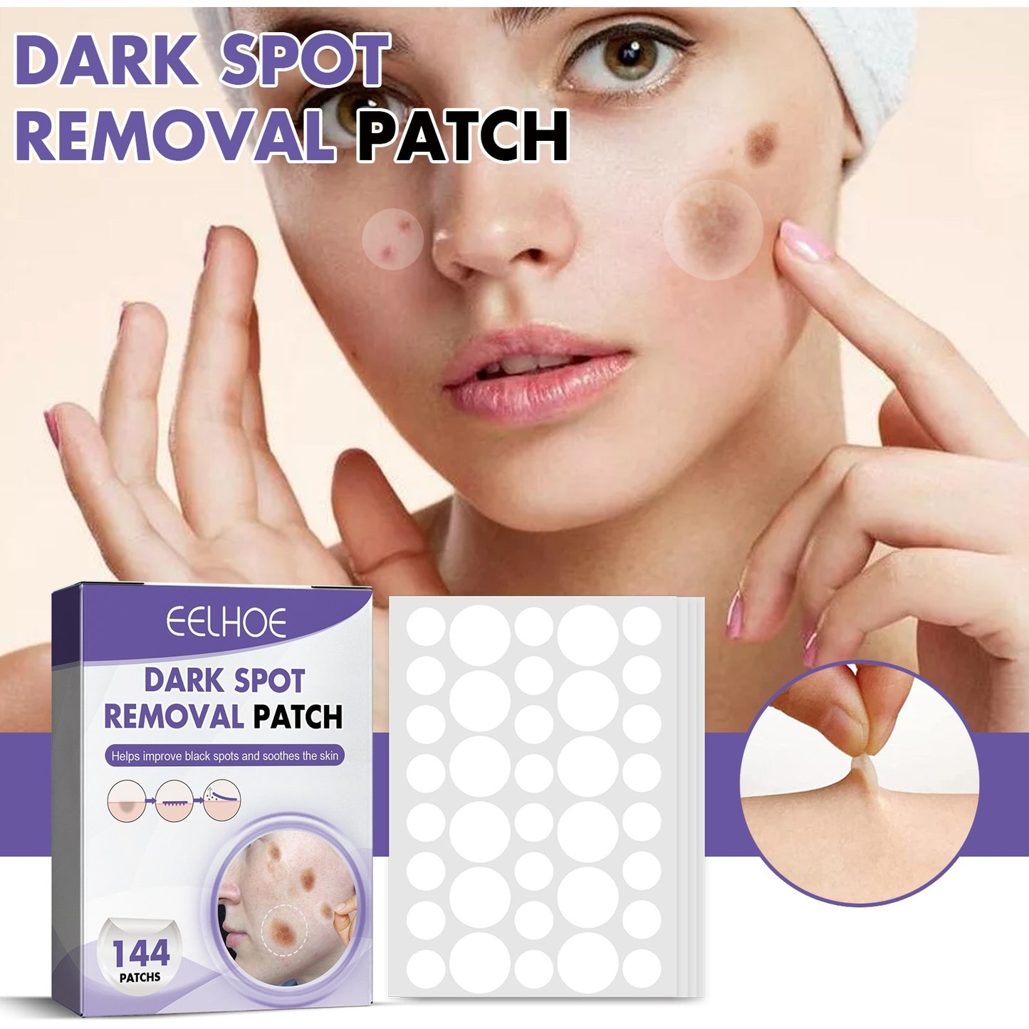 Eelhoe Patch Fade Facial Moisturizing & Whitening Skin Spot Patch – Targeted Brightening Care EELHOE COSMETICS