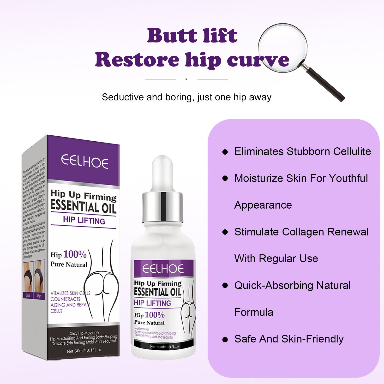 EELHOE Essential Oil Hip Curve Nourishing And Firming Care