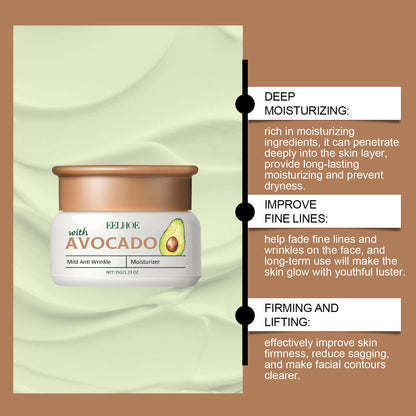 EELHOE Avocado Fade Anti-Wrinkle Face Cream – Deep Hydration & Skin Renewal EELHOE COSMETICS