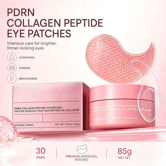 Collagen Peptide Hydrogel Under-Eye Patches, 30 Pairs Collagen Peptide Eye Pad EELHOE COSMETICS