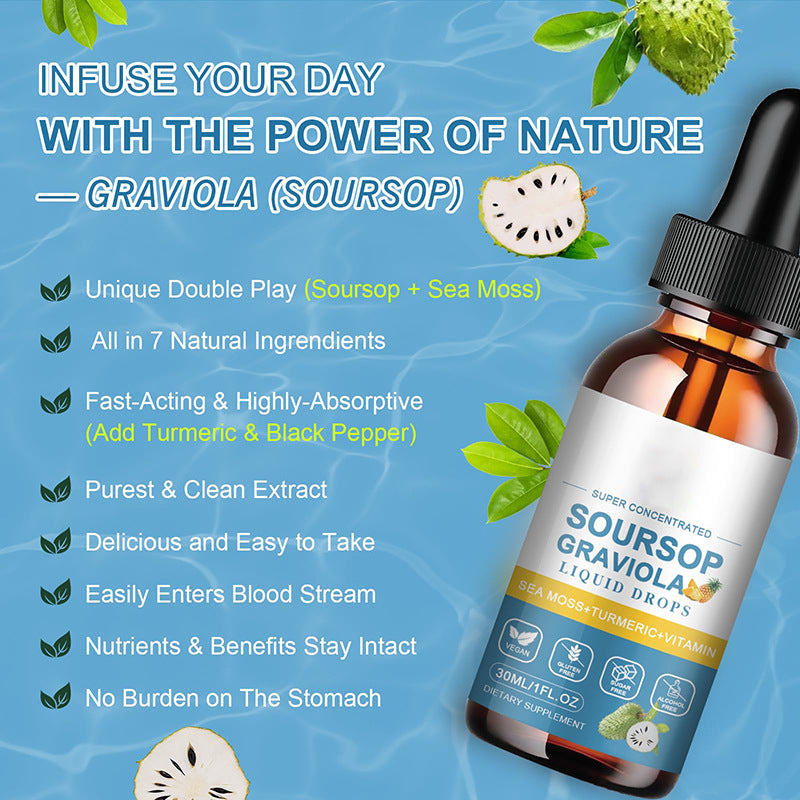 Soursop (Annona Leaf) Graviola Drops Ananas – 30ml & 60ml EELHOE COSMETICS