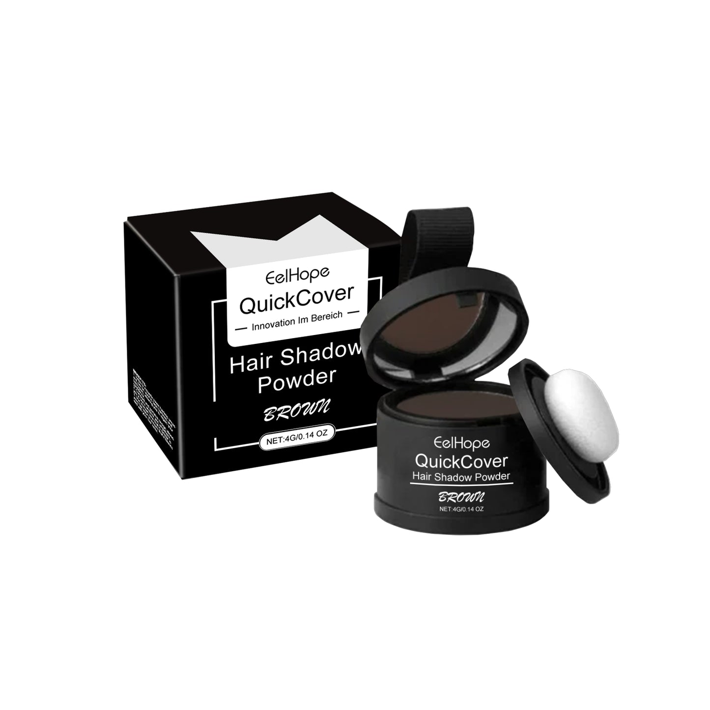 EELHOE Hairline Powder – Instant Root Touch Up Brown EELHOE COSMETICS