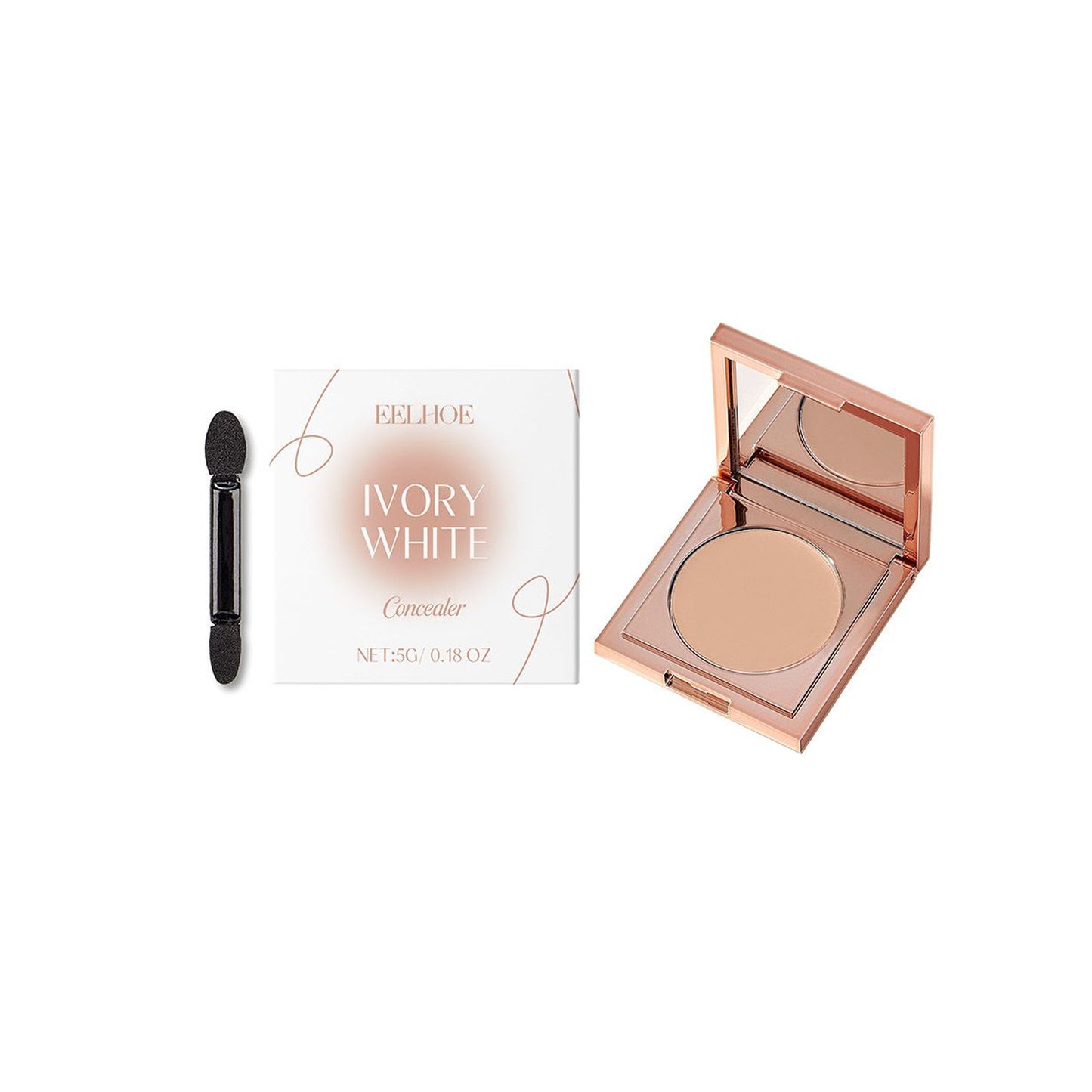 EELHOE Concealer – Lightweight, Smear-Proof & Natural Coverage Ivory White EELHOE COSMETICS