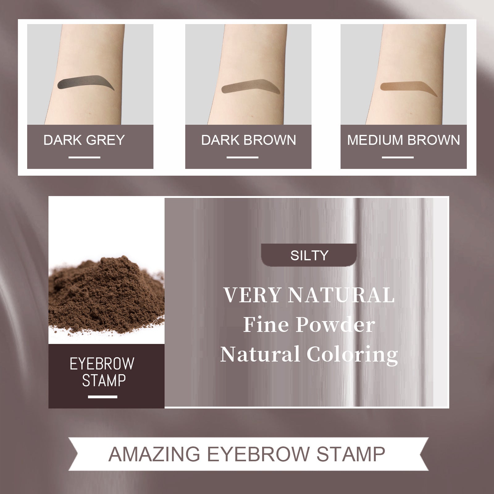 EELHOE Eyebrow Stamp Set Makeup Eyebrow Powder