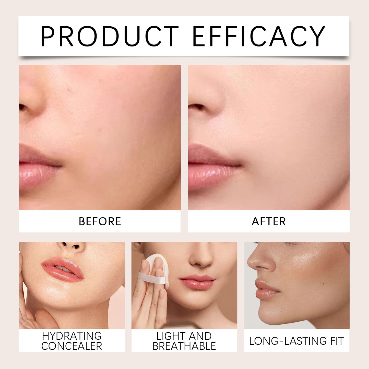 EELHOE Concealer – Lightweight, Smear-Proof & Natural Coverage EELHOE COSMETICS