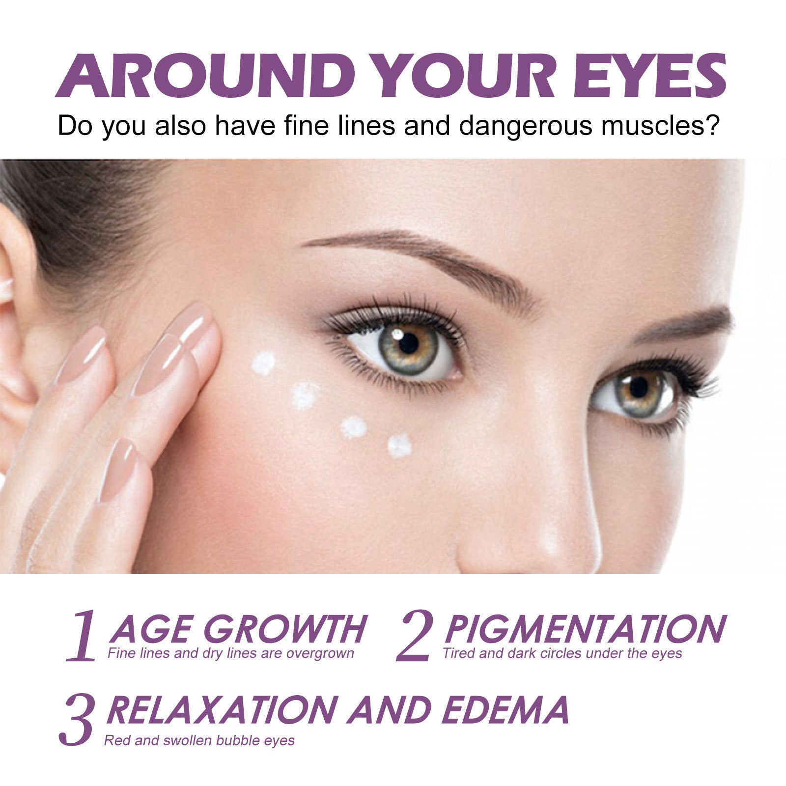 Moisturizing Eye Cream Lighten Eye Circumference Eye Bags And Dark Circle