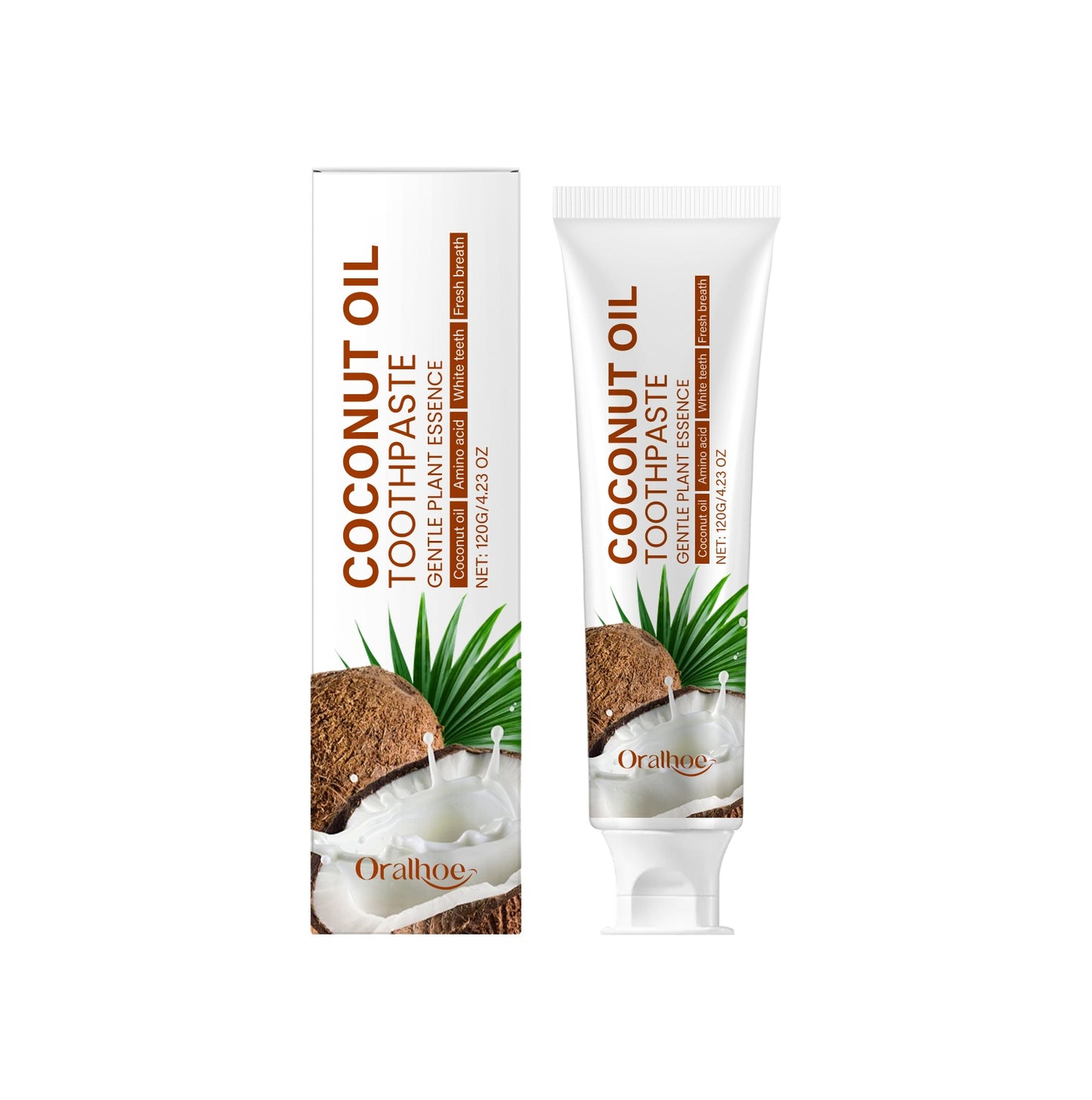 EELHOE Coconut Oil Whitening Toothpaste – Deep Clean & Natural Brightening EELHOE COSMETICS