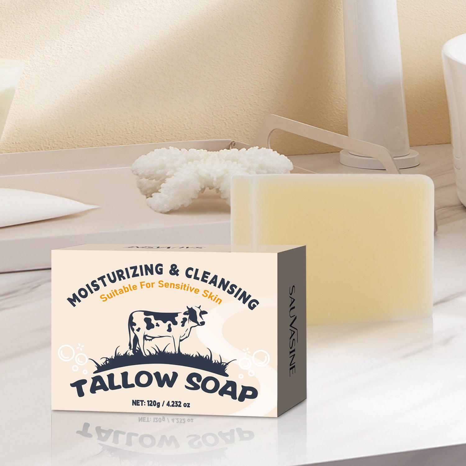 EELHOE Tallow Soap – Moisturizing & Brightening 120g SWXA329 EELHOE COSMETICS